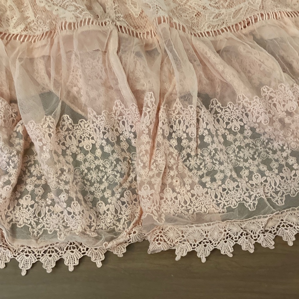 Torrid Blush Pink Lace Button-Front Maxi Dress - Picture 3 of 6